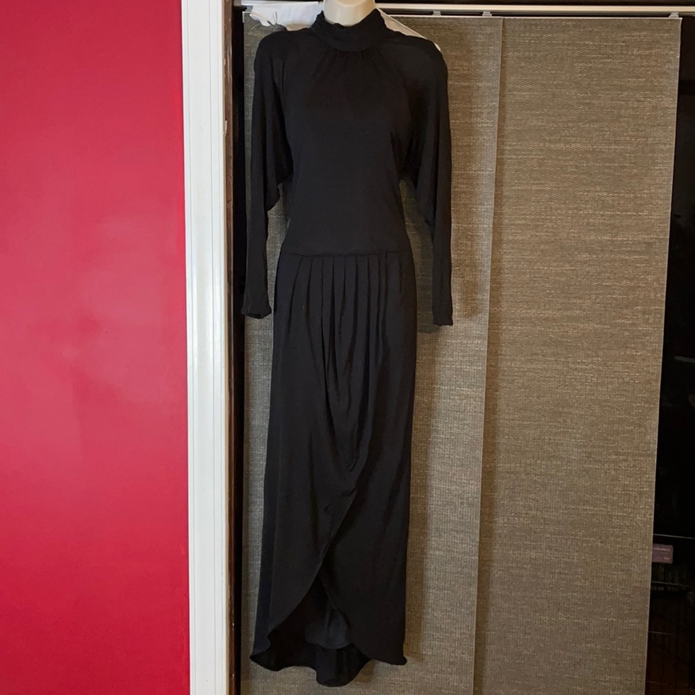 Julie Duroche After Five Vintage Black Gown / Dress. Size 8